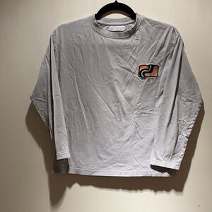 Zara boys blue Long Sleeve Shirt with Colorful Patch